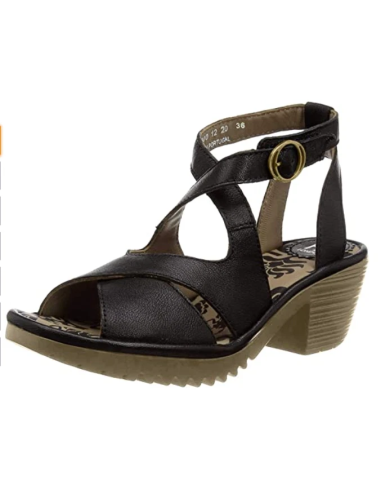 WAFE152, SANDALIA mujer de tacón bajo...