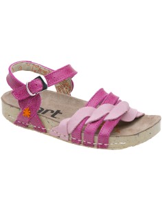 ARTKIDS sandalia modelo I PLAY A430 para las niñas, en rosa,beige