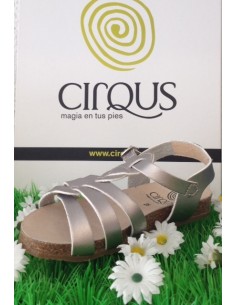 sandalias cirqus 151168, elaboradas en piel  niñas