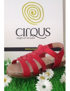 sandalias cirqus 151168, elaboradas en piel  niñas