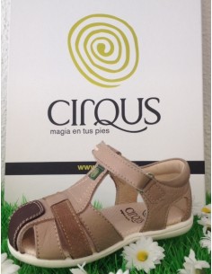 sandalias cirqus 151205, elaboradas en piel  niñas