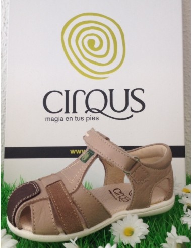 sandalias cirqus 151205, elaboradas en piel  niñas