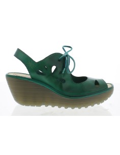 sandalia cuña YEND serie Yellow_Fly London_ yellow y black 2