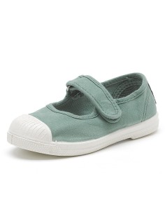 natural world ZAPATO MERCEDES,  zapato modelo mercedes con velcro,  proceso producción ecológico, certificado made in green, 