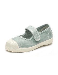 natural world ZAPATO MERCEDES,  zapato modelo mercedes con velcro,  proceso producción ecológico, certificado made in green, 